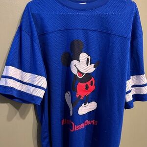 Disney Blue and Red Mickey Mouse Jersey